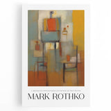 Large black and white abstract canvas depicting dynamic brush strokes, suited for kitchen wall art.