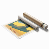 Armenia Retro Travel Poster | Vintage Mountain and Car Print