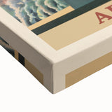 Armenia Retro Travel Poster | Vintage Mountain and Car Print