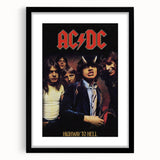 Retro AC/DC Highway to Hell Poster - Vintage 1979 Tour Wall Art