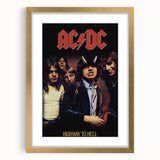 Retro AC/DC Highway to Hell Poster - Vintage 1979 Tour Wall Art
