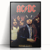 Retro AC/DC Highway to Hell Poster - Vintage 1979 Tour Wall Art