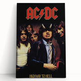 Retro AC/DC Highway to Hell Poster - Vintage 1979 Tour Wall Art