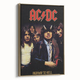 Retro AC/DC Highway to Hell Poster - Vintage 1979 Tour Wall Art