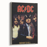 Retro AC/DC Highway to Hell Poster - Vintage 1979 Tour Wall Art