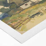 Realism Art Print – Village Motif by Zolo Palugyay | Rustic Countryside Scene