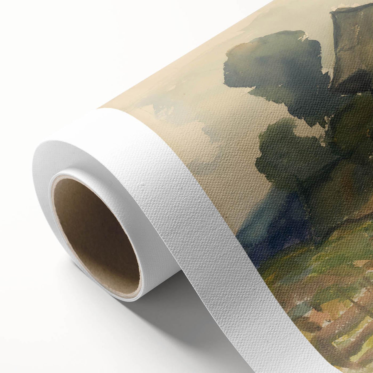 Realism Art Print – Village Motif by Zolo Palugyay | Rustic Countryside Scene