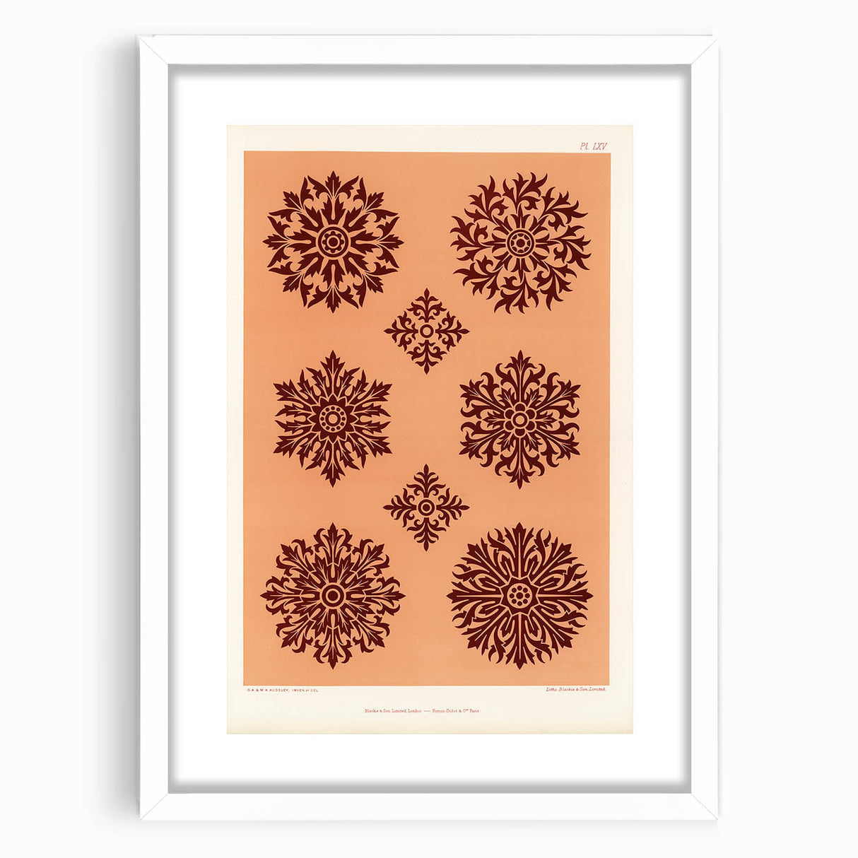 Renaissance Pattern Art Print – Decorative Historical Artwork