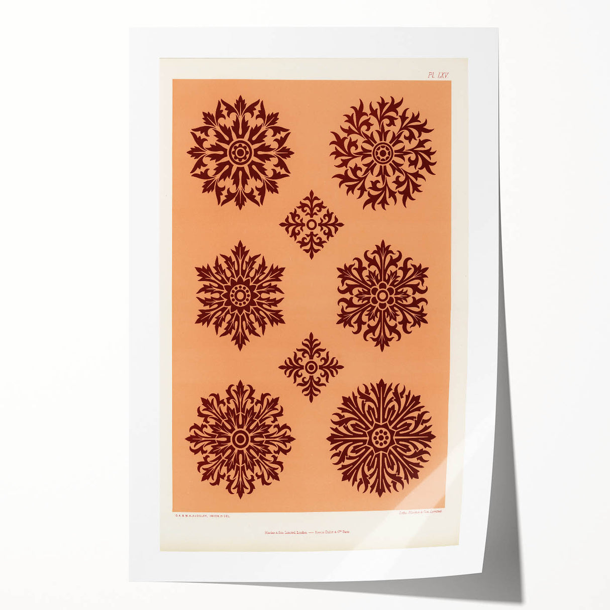 Renaissance Pattern Art Print – Decorative Historical Artwork