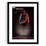 Elegant Wine Pour - Framed Kitchen Prints for Sophisticated Decor