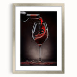 Elegant Wine Pour - Framed Kitchen Prints for Sophisticated Decor