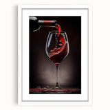 Elegant Wine Pour - Framed Kitchen Prints for Sophisticated Decor
