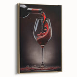 Elegant Wine Pour - Framed Kitchen Prints for Sophisticated Decor