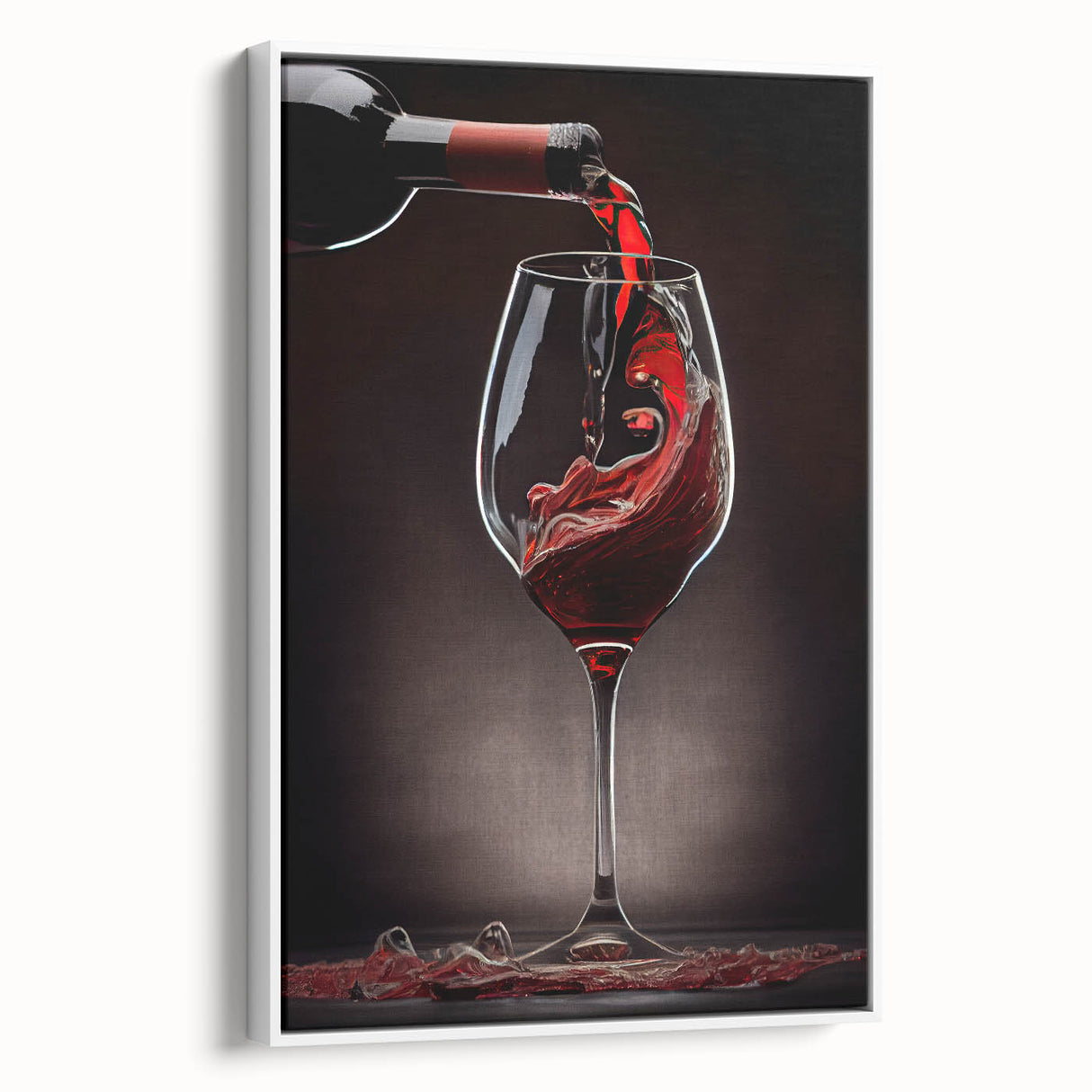 Elegant Wine Pour - Framed Kitchen Prints for Sophisticated Decor