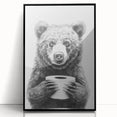 Bathroom Canvas Art - Bear Holding Toilet Paper