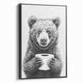 Bathroom Canvas Art - Bear Holding Toilet Paper