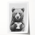 Bathroom Canvas Art - Bear Holding Toilet Paper