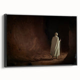 Framed canvas of a black and white Ethiopian landscape, ideal for bedroom wall decor.