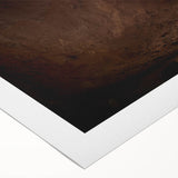 Art deco poster of an Ethiopian landscape in muted earth tones on rolled canvas, suitable for dining room walls.