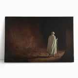 Large black and white canvas print of Ethiopian scenery, ideal for kitchen wall art or bedroom decor.