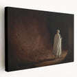 Ethiopian landscape on large stretched canvas in earthy tones, suitable for kitchen wall art.
