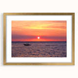 Textured abstract art print depicting a Madagascar scenery in earth tones on a framed canvas, ideal for bedroom art.