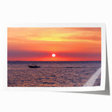 Extra large rolled print depicting a vibrant Madagascar landscape with lush greenery and floral elements.