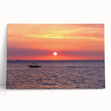 Monochrome Madagascar landscape on large stretched canvas, ideal for kitchen wall art or bedroom ambiance.