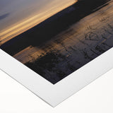 Art deco poster of a Mali scenery in earth tones on rolled canvas, suitable for dining room wall art.