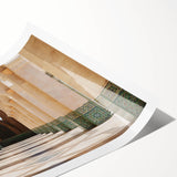 Extra large wall art featuring line art flowers in neutral tones on a rolled print, suitable for large living room decor.