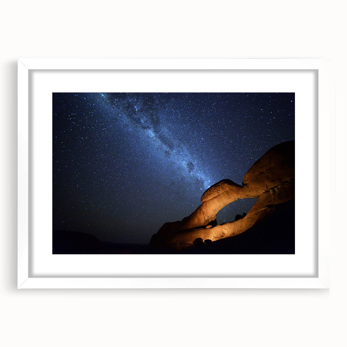 Extra large framed wall art depicting an abstract Namibian landscape in textured earth tones, ideal for living room decor.