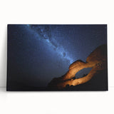 Black and white photograph of Namibian landscape on stretched canvas, suitable as large kitchen wall art or for a bedroom.