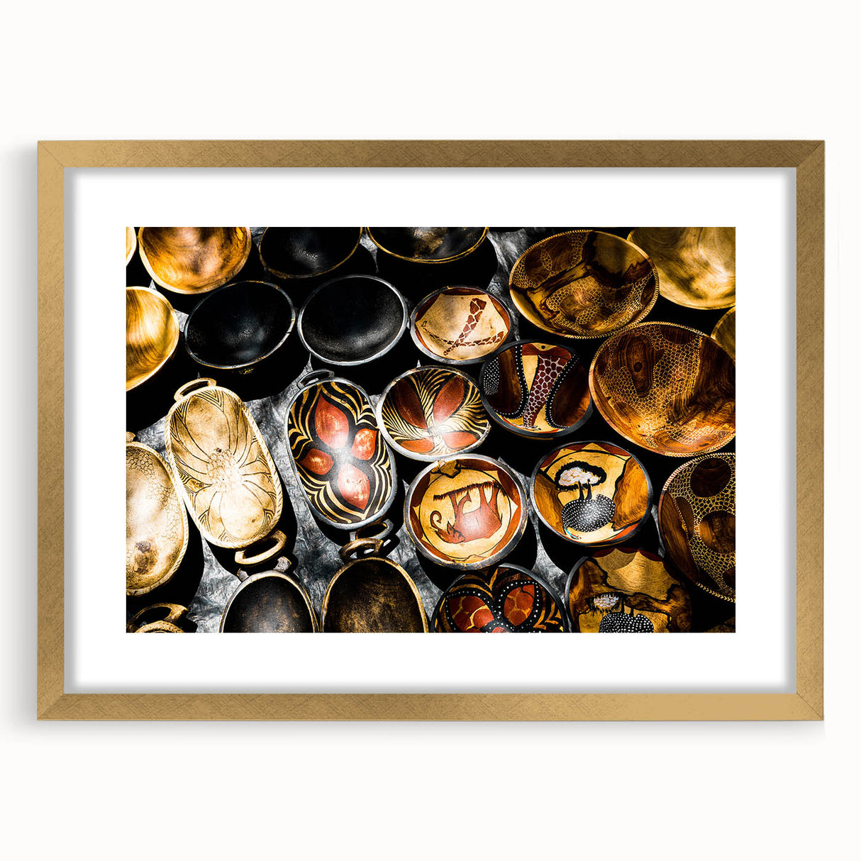 Extra large wall art featuring an abstract depiction of a Zambia scenery in muted earth tones on a textured canvas.
