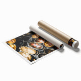 Extra large rolled print of a serene Zambia landscape with soft floral elements in pastel shades.