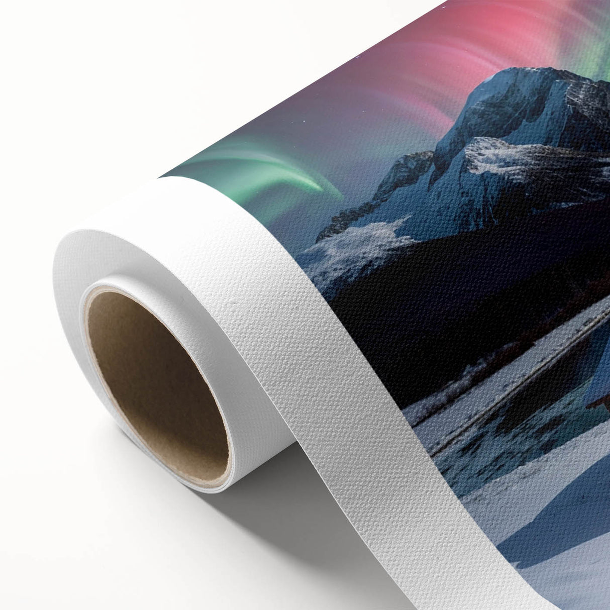 Art Deco poster featuring a serene Antarctic landscape on rolled canvas, suitable for nursery wall art or dining room decor.