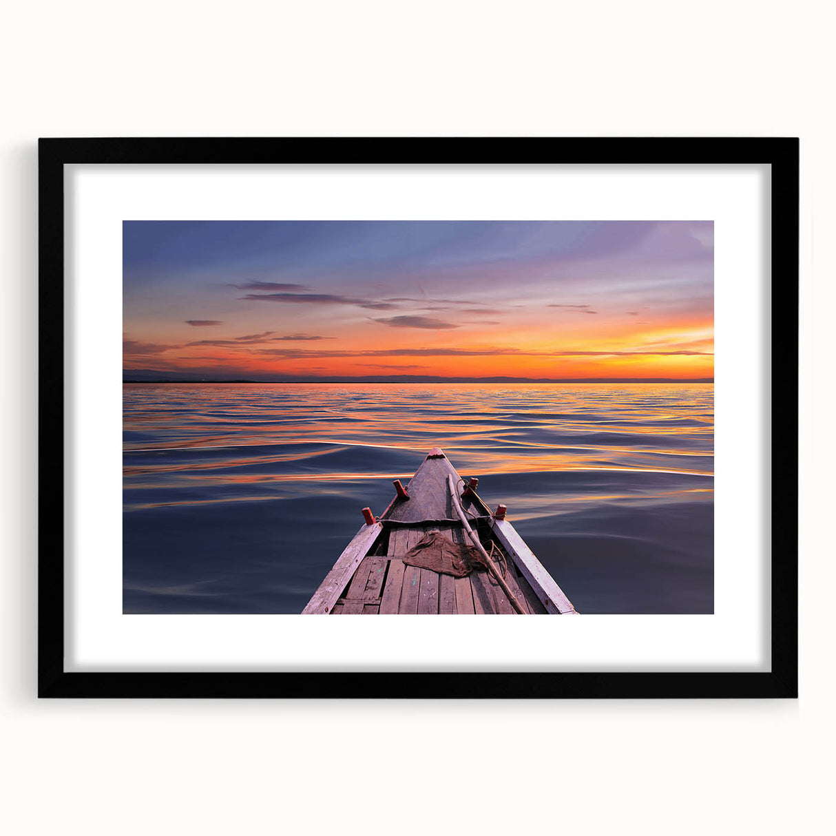 Extra large abstract art print depicting vibrant, textured scenery of Bangladesh on a framed canvas.