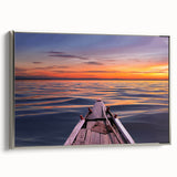 Landscape art painting of a scenic Bangladesh view, depicted in vibrant colors on a framed canvas.