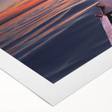 Art Deco poster featuring a serene Bangladesh riverscape in muted earth tones, printed on rolled canvas.