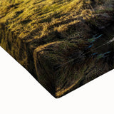 Large art of a black and white Bhutanese landscape on stretched canvas, ideal for bedroom wall decor.