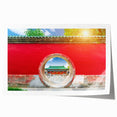 Extra large rolled print featuring a serene Beijing scenery with soft floral elements in muted colors.