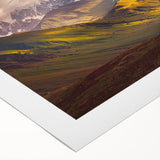 Art deco poster featuring a stylized Georgia landscape in muted earth tones on rolled canvas, suitable for dining room decor.