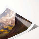 Extra large wall art featuring line art flowers in black and white on a rolled print, suitable for large living room decor.