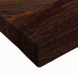 Large art depicting a black and white landscape painting of Georgian scenery on stretched canvas.