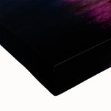 Large black and white landscape art painting of Hong Kong on stretched canvas, suitable for bedroom decor.