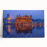 Black and white stretched canvas of a scenic Indian landscape, ideal for kitchen wall art or bedroom ambiance.