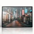Large abstract wall art depicting Tokyo skyline in muted gray and black tones on a framed acrylic.