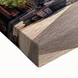 Black and white landscape art painting of a serene Japanese scenery on stretched canvas, ideal for bedroom wall decor.