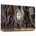Acrylic glass print of a Laos scenery in muted earth tones, suitable for bedroom or dining room decor.