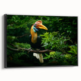 Black and white landscape art painting of a Malaysian scenery on framed canvas, suitable for bedroom decor.