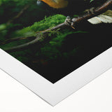 Art deco poster of a Malaysian landscape on rolled canvas, featuring muted earth tones, ideal for dining room wall art.